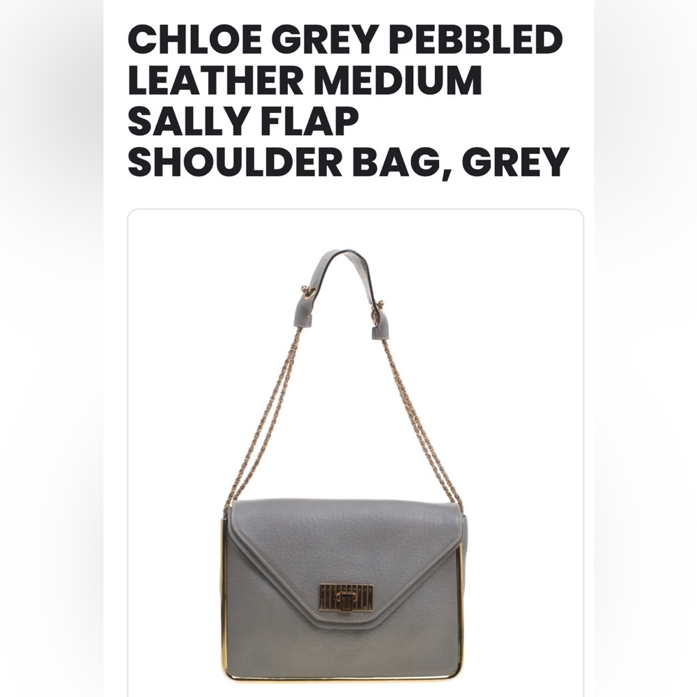 Chloe pebble leather shoulder bag